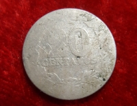 Moneda. Republica Argentina 20 ctvo 1896 Cod 32014