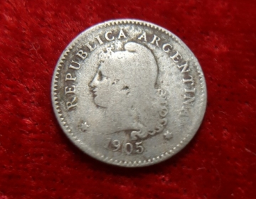 Moneda. Republica Argentina 10 ctvo 1905 Cod 32015