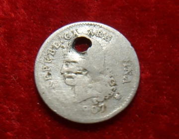 Moneda. Argentina 10 ctvo 1907 Cod 32016
