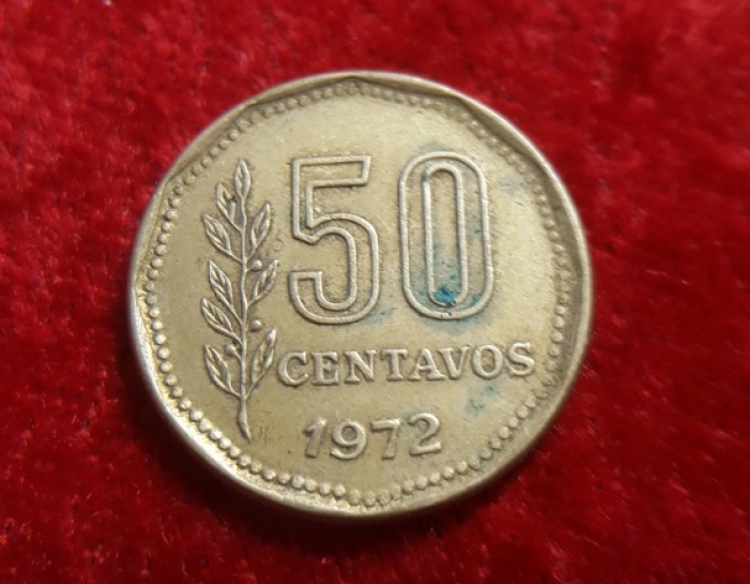 Moneda. Argentina -Libertad- 50 ctvo 1972 Cod 32019