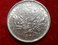 Moneda. Francia 5Fr 1971 Cod 32036