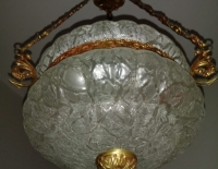 Lámparas colgantes de bronce x 2