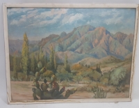 Oleo Paisaje Montañoso H. Mattieli 1952 Cod 32137