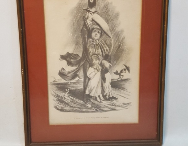 Lamina Enmarcada E.doumier La Familia D`arg C 32149
