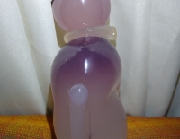 PARA COLECCIONISTAS, ANTIGUO GATO MACISO DEL DISEÑADOR ARCHIMEDE SEGUSO MURANO OPAL PURPLE WHITE ITALIAN (DECADA DEL '50) HECHO A MANO. ES PESADO, 13CM DE ALTURA APROX, EL COLOR ES EN DEGRADE.