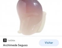 PARA COLECCIONISTAS, ANTIGUO GATO MACISO DEL DISEÑADOR ARCHIMEDE SEGUSO MURANO OPAL PURPLE WHITE ITALIAN (DECADA DEL '50) HECHO A MANO. ES PESADO, 13CM DE ALTURA APROX, EL COLOR ES EN DEGRADE.