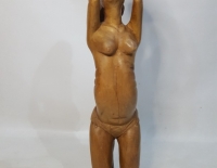 Estatua Mujer Desnuda En Madera Cod 32168