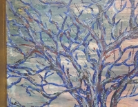 Oleo “Árbol azul” Drappo 32x24 Cod 2227