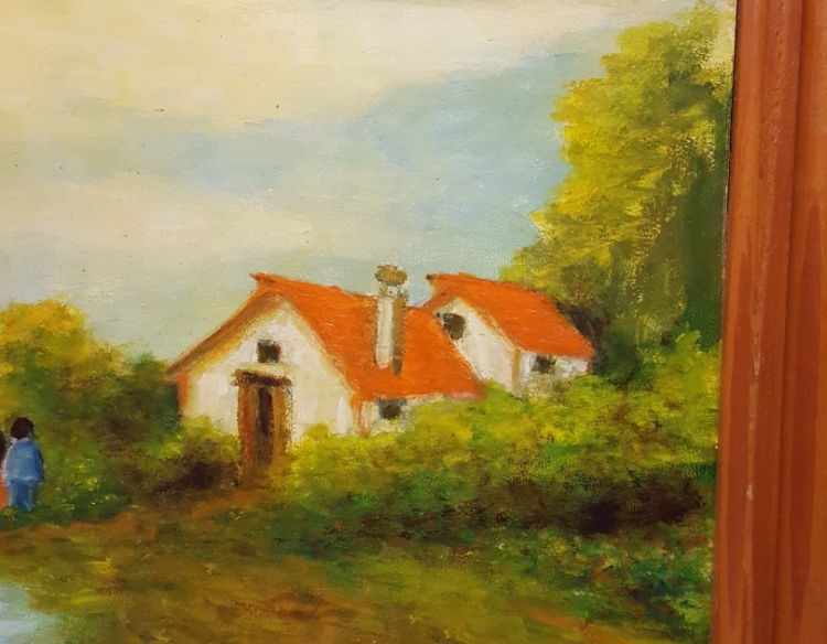 Oleo Paisaje Lu Bini 40x50 Cod 11867