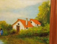 Oleo Paisaje Lu Bini 40x50 Cod 11867