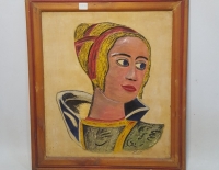 Cuadro Rostro De Mujer 40x35 Cod 7776