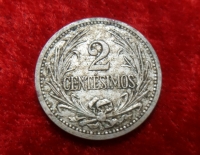 Moneda. Republica Oriental del uruguay 2 ctsm 1901