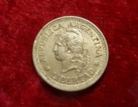 Moneda. Argentina -Libertad- 10 ctvo 1974