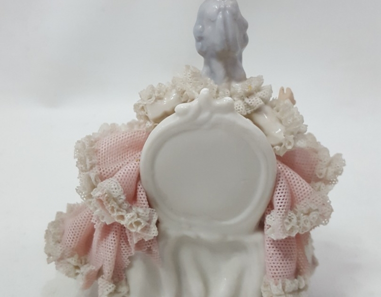 Figura Estilo Rococó-porcelana Alemana Cod 17721