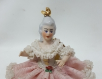 Figura Estilo Rococó-porcelana Alemana Cod 17721