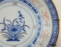 Plato Decorativo Porcelana Azul-made In China C 32421