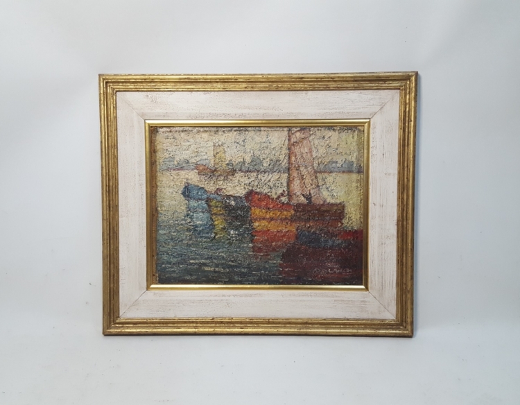 Oleo Carlos Moretto Marina Cod 32446
