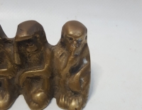 Figura de Bronce "Tres monos Sabios" Cod 32509