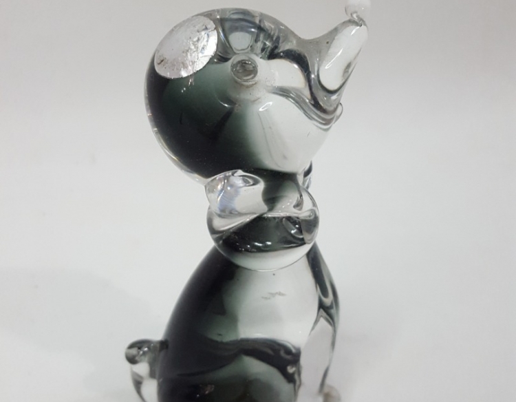 Figura Perro Cristal Vidrio De Murano Cod 20867