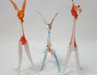 3 Figuras Vidrio Murano Cod 26866