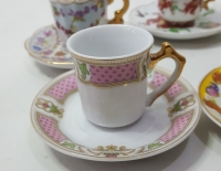 5 duos de tacitas  porcelana en miniatura Cod 27247