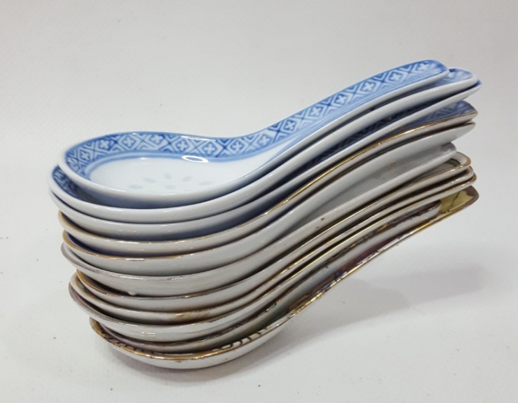 11 Cucharitas de Arroz china con sello Cod 32525