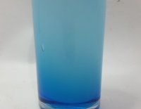 Botella Tipo Violetero Vidrio Celeste Cod 32528