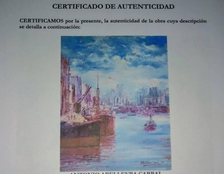 Abelleyra Cabral original certificado