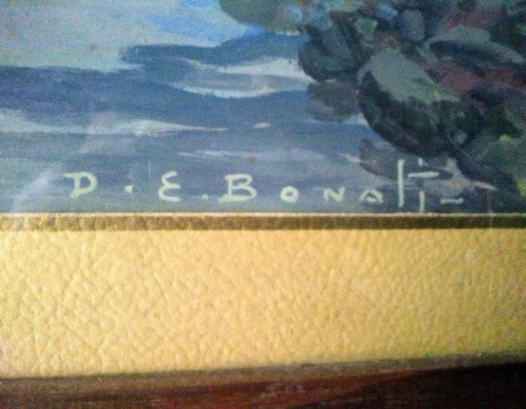 Dante Bonatti tempera original