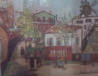 Lamina Con Marco De Maurice Utrillo Cod 8725