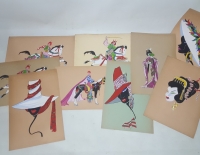 9 Laminas Pintadas A Tempera Cod 32628