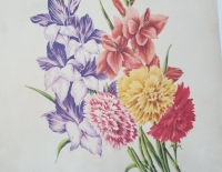 4 laminas motivo floral Cod 32636