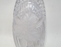 Alhajero Vidrio Con Flor Esmerilado Cod 28526