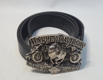 Cinturón Cuero Usa Harley-davidson 1993 Cod 32755