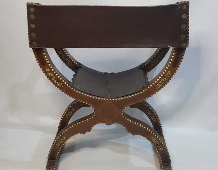 Sillón tijera islámico estilo Mudéjar Cod 18995