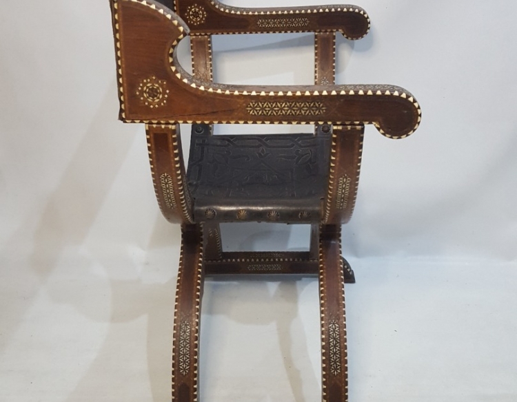 Sillón tijera islámico estilo Mudéjar Cod 18995