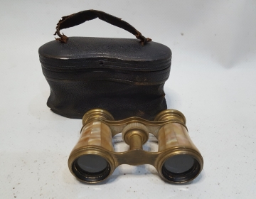 Largavista Binocular Antiguo Con Nácar Cod 32881