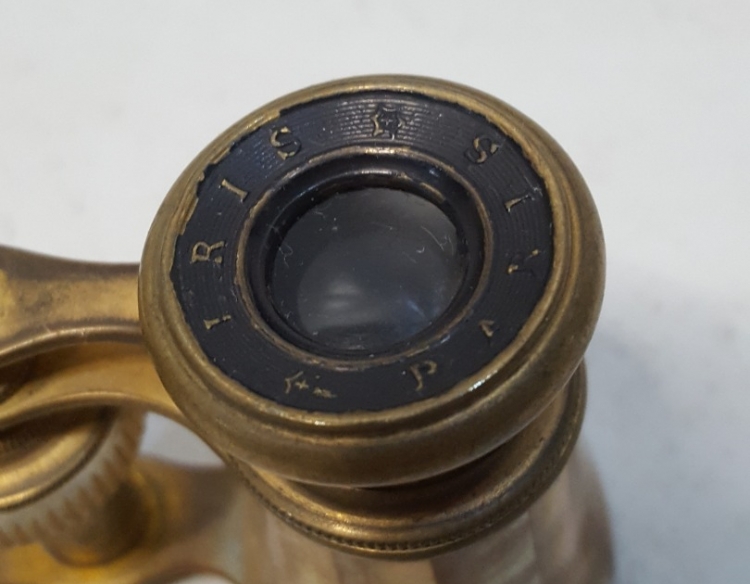 Largavista Binocular Antiguo Con Nácar Cod 32881