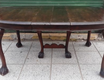 Juego de mesa y sillas de madera de cedro maciza