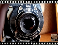 Antigua Cámara Fotográfica Kodak 3A Folding Cartridge Hawk Eye Model B