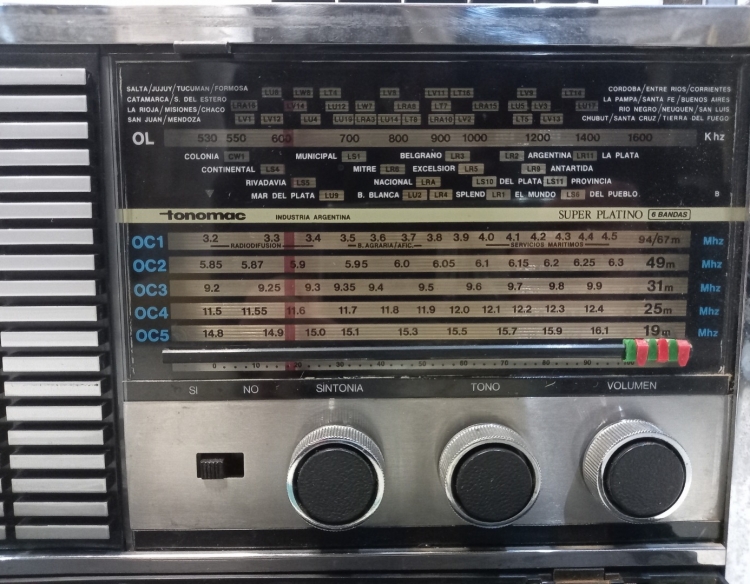 Radio Tonomac superplatino Cod 32606