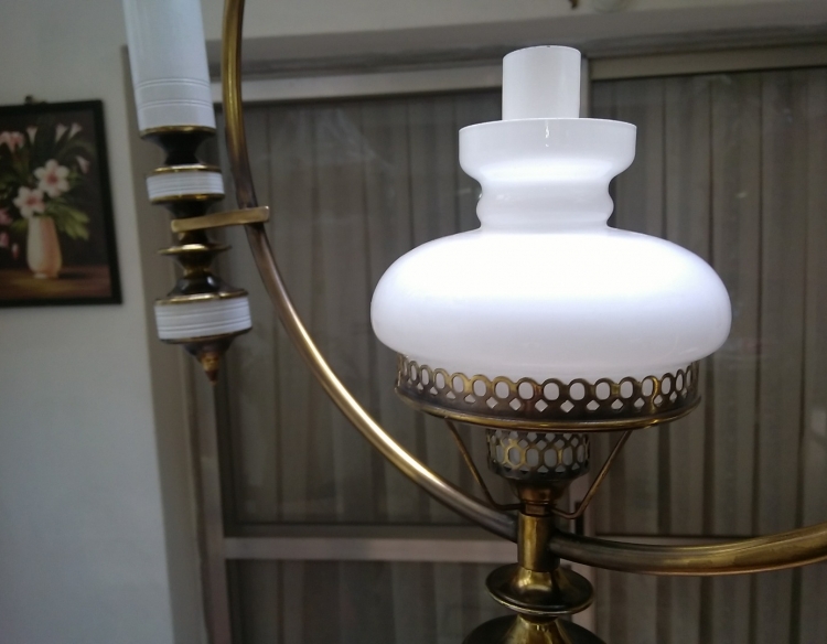 Hermoso Colgante Lámpara de Bronce Moderno