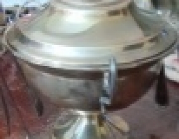 Azucarera de plata italiana con seis cucharitas