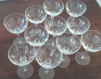 Copas de cristal tallado