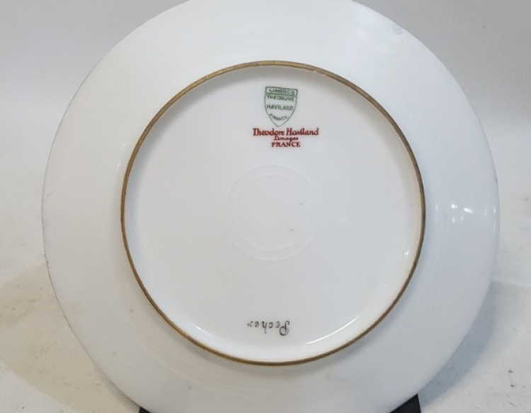 Plato Decorativo Limoges (restaurado) Cod 33114