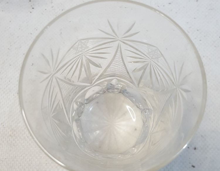 7 Vasos Cristal Tallado Cod 33136