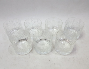 7 Vasos De Whisky Tallados Cod 33176