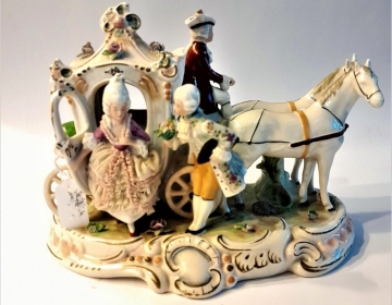 Carruaje De Porcelana De Grafenthal Turingia.