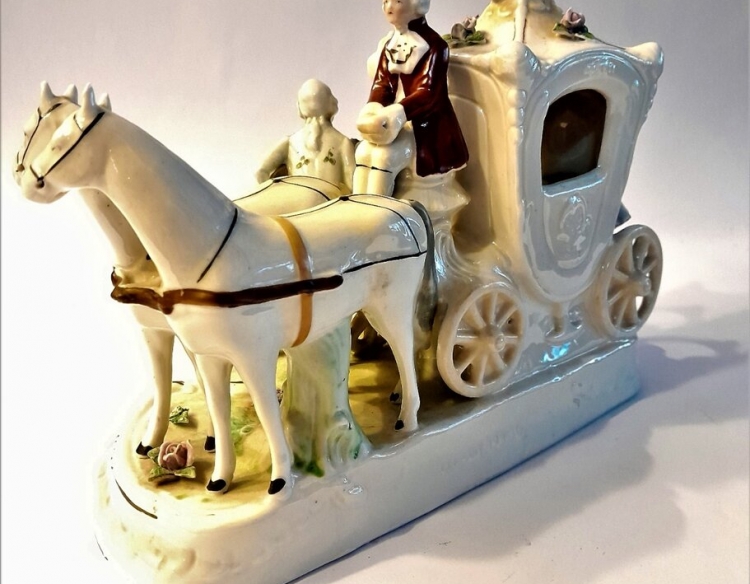 Carruaje De Porcelana De Grafenthal Turingia.