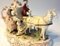 Carruaje De Porcelana De Grafenthal Turingia.
